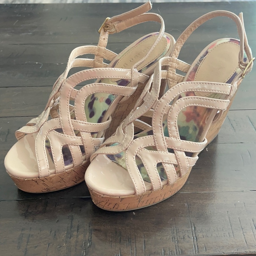 Madden Girl Nude Wedges